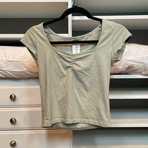 1 size fits all Pacsun baby shirt in sage green